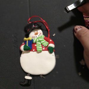 Snoman vintage Christmas ornament